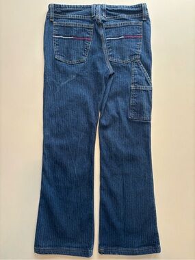 Vintage women’s boot cut Tommy Hilfiger carpenter line striped jeans